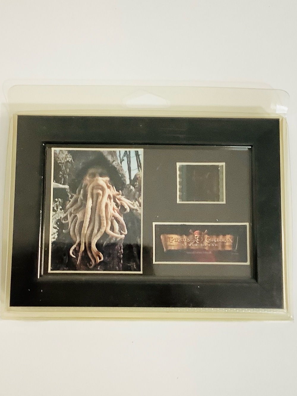 Pirates of the Caribbean 3 Davy Jones Movie Mini Cell  Framed Memorabilia